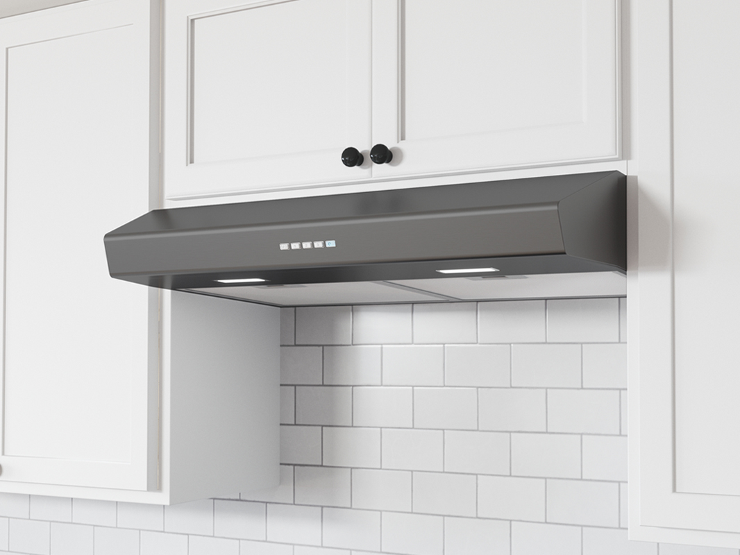 Cabinet Range Hood with 30 "Inch Duct White 