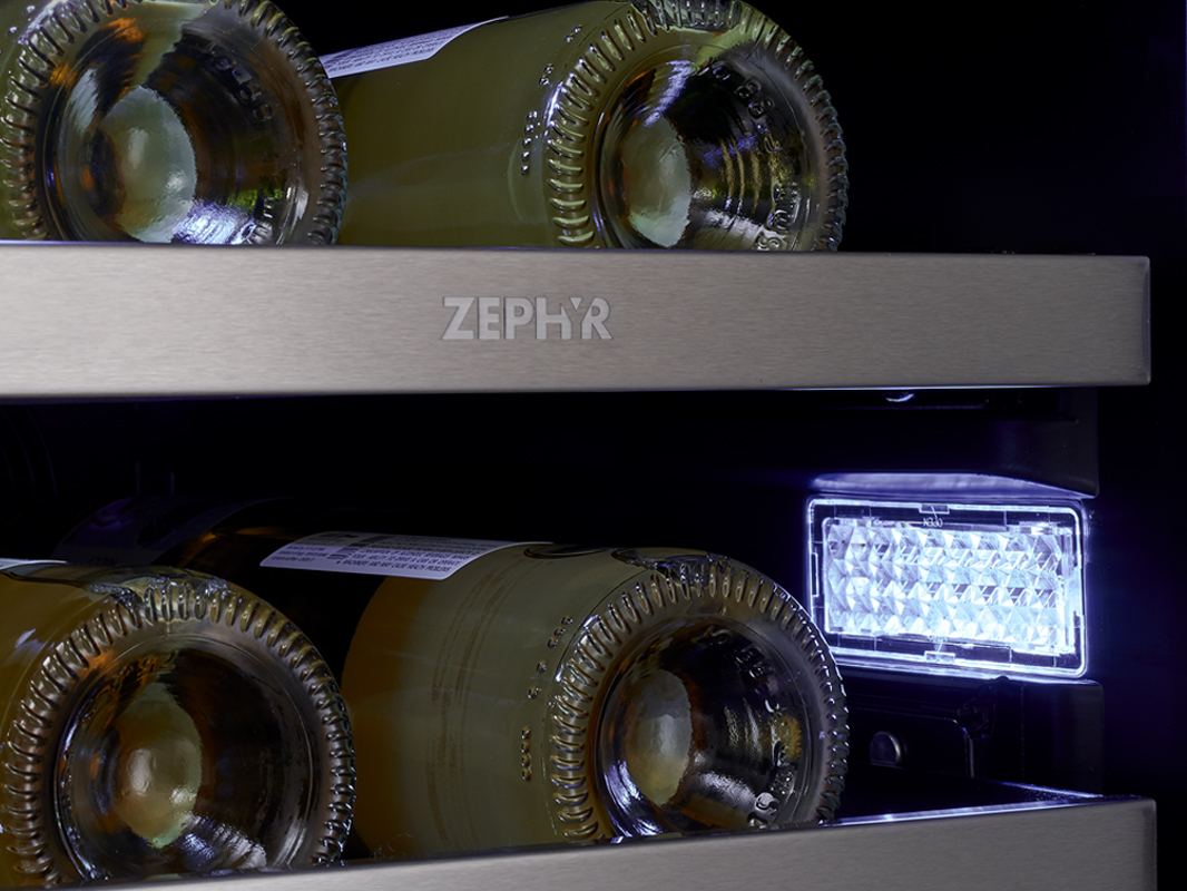 Zephyr Presrv™ 15" Single Zone Wine Cooler 3-Color LED in Cloud White