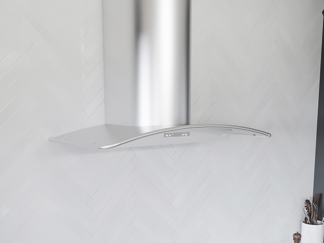 ZMI - Zephyr Milano Wall Range Hood with Stainless Steel Canopy