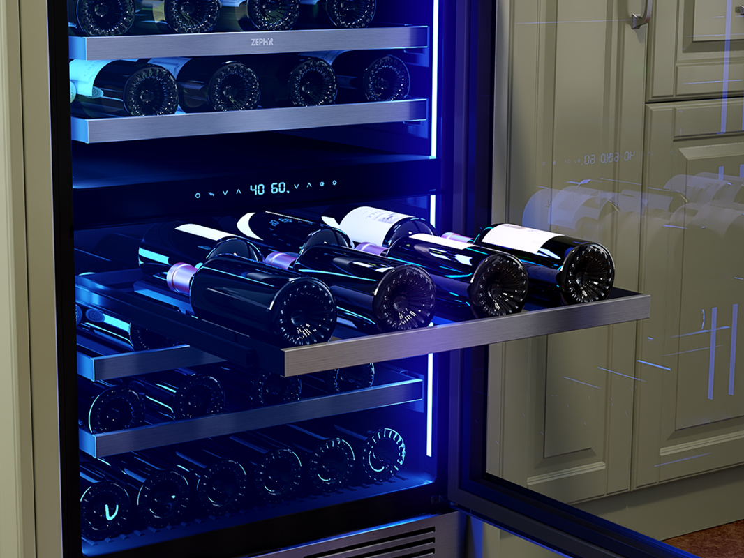 Dual Zone Wine Cooler | Zephyr Presrv™ Refrigeration