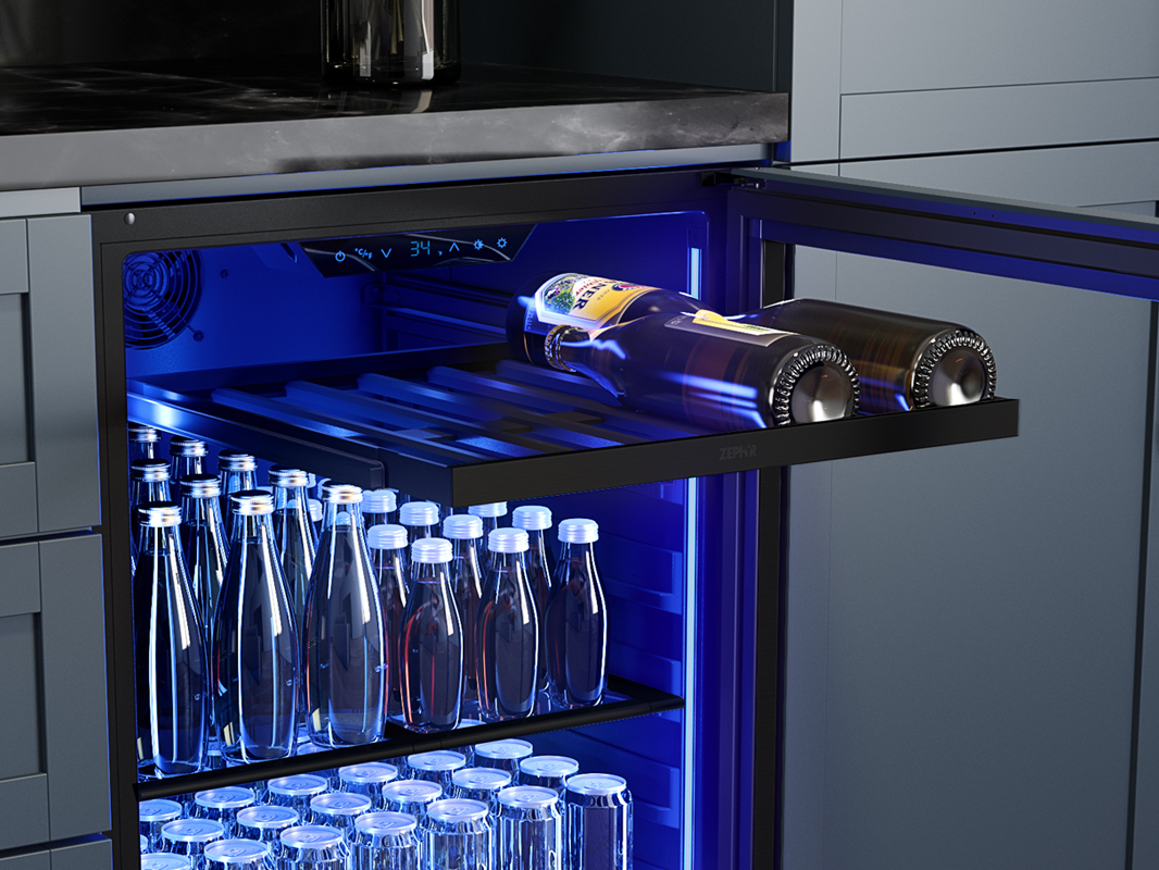 PRB24C02CPB Zephyr Presrv™ Panel Ready Single Zone Beverage Cooler