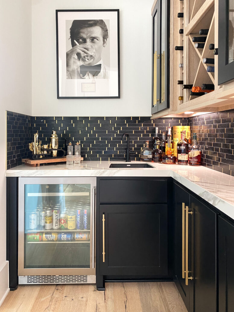 bar; Project by Triple C Farmhouse | Featuring the Presrv™ Beverage Cooler