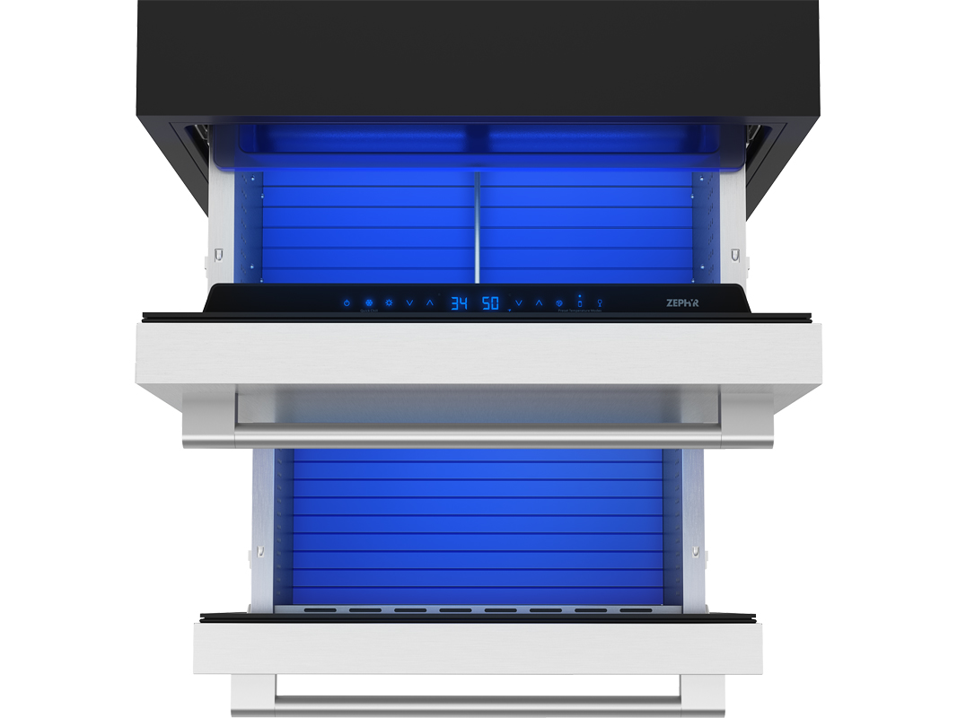Presrv™ Dual Zone Refrigerator Drawers | Zephyr Coolers