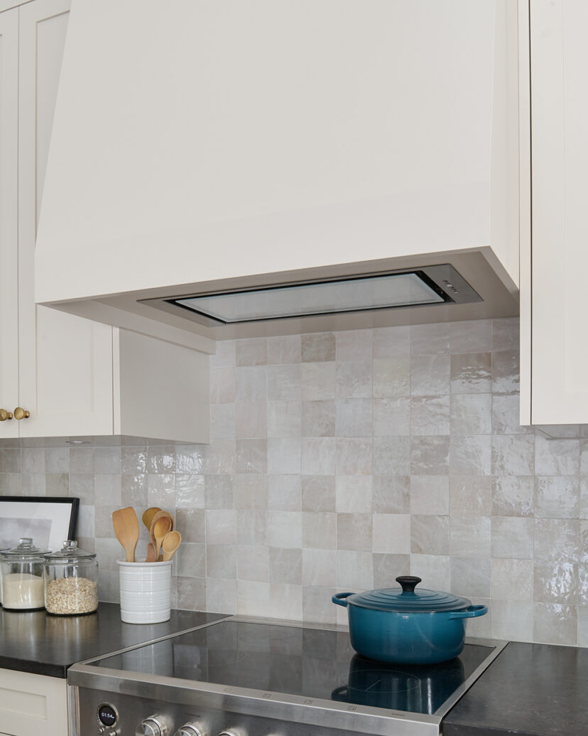 Designed by Vanessa Francis | Featuring the Tornado Glo Insert range hood