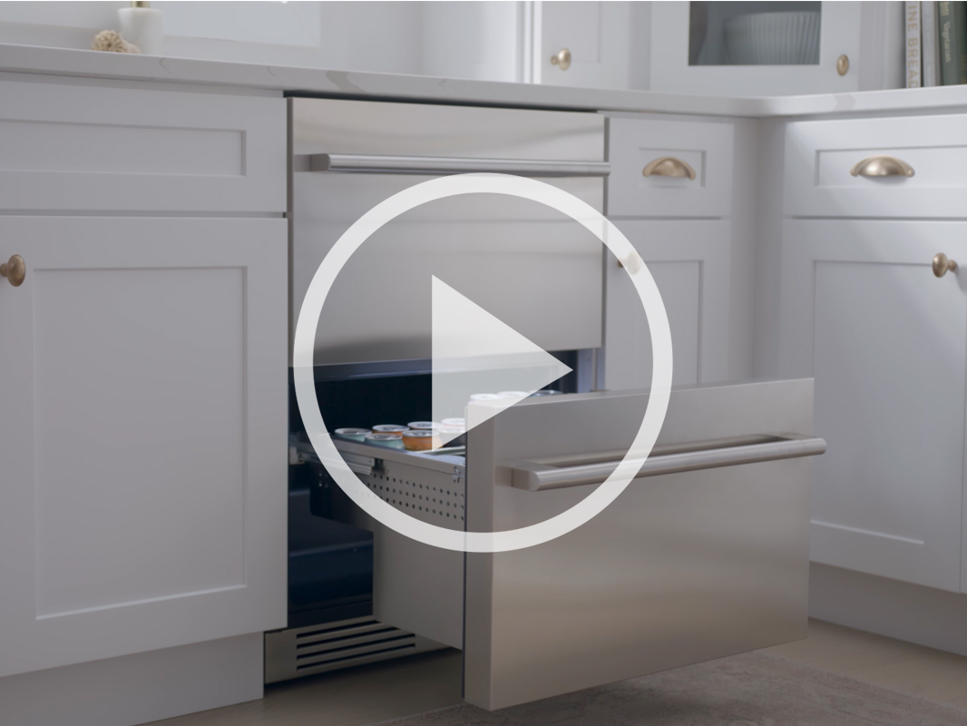 Zephyr Presrv™ Refrigerator Drawers product video, models PRRD24C1AS, PRRD24C2AP, and PRRD24C2AG
