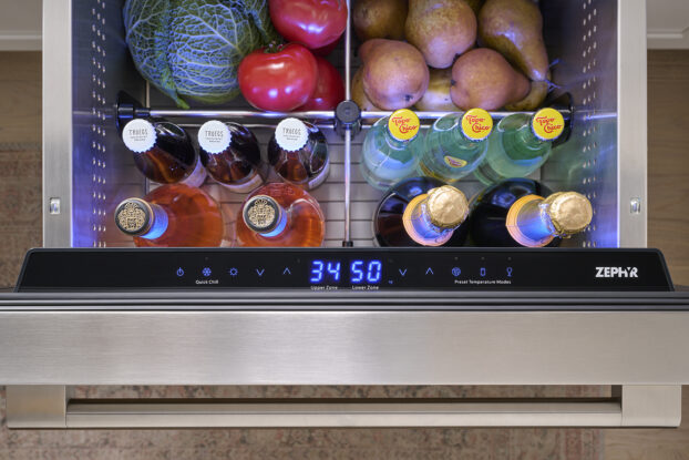 PRRD24C2AS | Zephyr Presrv® Dual Zone Refrigerator Drawers