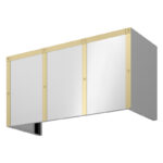 BKDC1xx18ASG 18" Duct Cover Banding Kit in Satin Gold for Zephyr Forte Wall Custom Hood