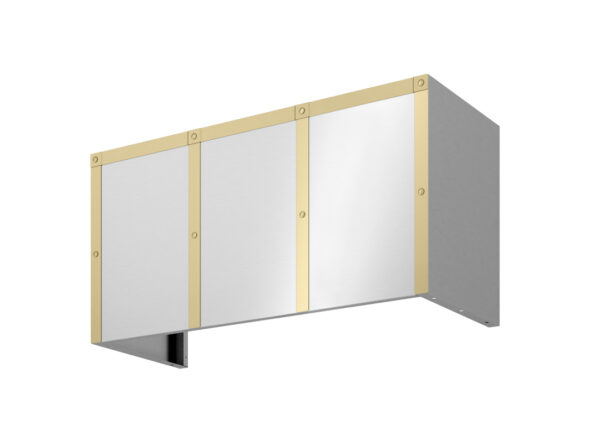 BKDC1xx18ASG 18" Duct Cover Banding Kit in Satin Gold for Zephyr Forte Wall Custom Hood