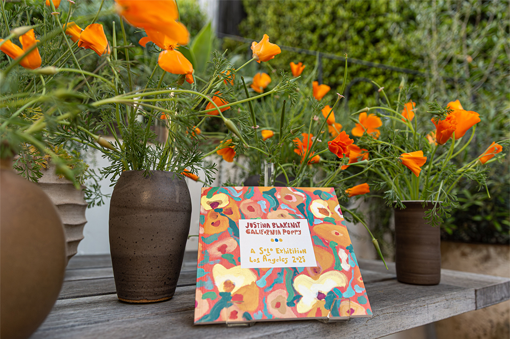 Zephyr & Una Malan Celebrate Justina Blakeney's Solo Exhibition, California Poppy