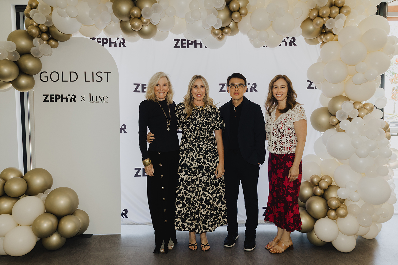 LUXE Interiors + Design 2025 Gold List Winners at the Luxe Gold List Luncheon at Zephyr Design & Experience Center in Alameda, CA