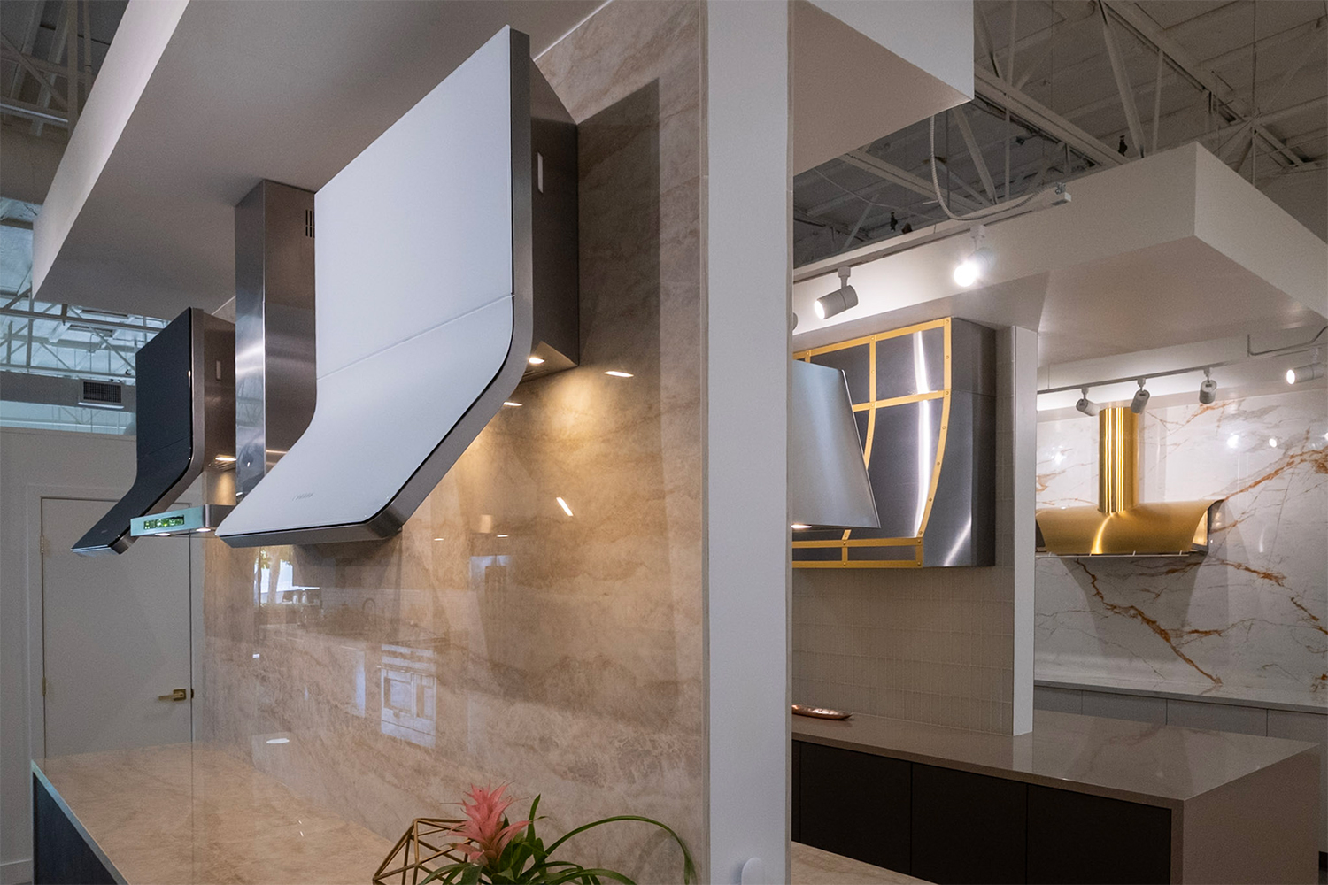 Zephyr Design & Experience Center Designer Collection range hoods