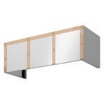 CHFT-A Forte Wall Custom Hood 12" duct cover banding in polished copper