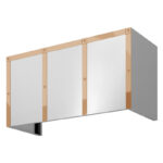 CHFT-A Forte Wall Custom Hood 18" duct cover banding in polished copper