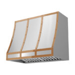 CHFT-A Forte Wall Custom Hood polished copper hood banding